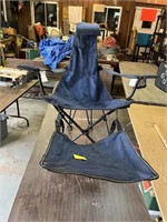 Blue Reclining Sports Chair