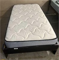 TWIN SIZE PLATFORM BED W/ MATTRESS