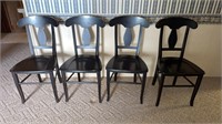 4 made in Italy wooden chairs