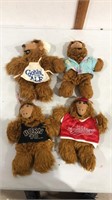 Set of 4 1983 ALF puppets