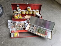 Toolbox & Letter Painting Supplies
