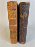 2 ANTIQUE BOOKS OF POETRY BURNS AND BROWNING
