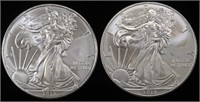 2013 & 2014 AMERICAN SILVER EAGLES