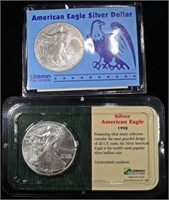 (2) 1998 AMERICAN SILVER EAGLES