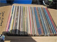 BOX LOT OVER 75 ASSORTED VINTAGE VINYL RECORDS