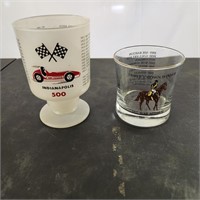 Collectible Glasses - Indy 500 and Triple Crown