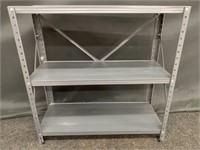 Small Gray Metal Shelf-30"H