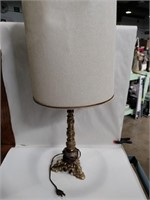 Brass electric lamp