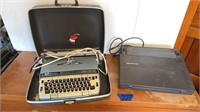 Smith-Corona Electra 120 typewriter and silver