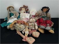 Group of dolls homemade