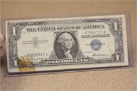 1957 One Dollar Blue Seal Star Note