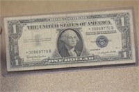 1957 One Dollar Blue Seal Star Note