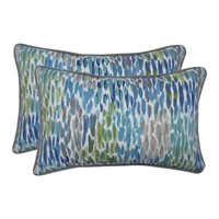 Pillow Perfect Outdoor | Indoor Make It Rain Cerul