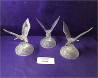 GLASS 3 BEAUTIFUL EAGLES