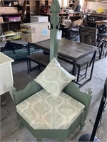 VTG Wooden Corner Chair with Hangers