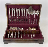 Roger Bros. Silverplate Flatware and Box