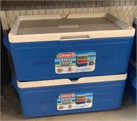 Four Stackable Coleman Coolers (Party Stackers)