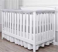 3 Pcs Padded Baby Crib Rail Cover Protector Set fr