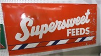 SUPERSWEET FEEDS ORIGINAL METAL SIGN