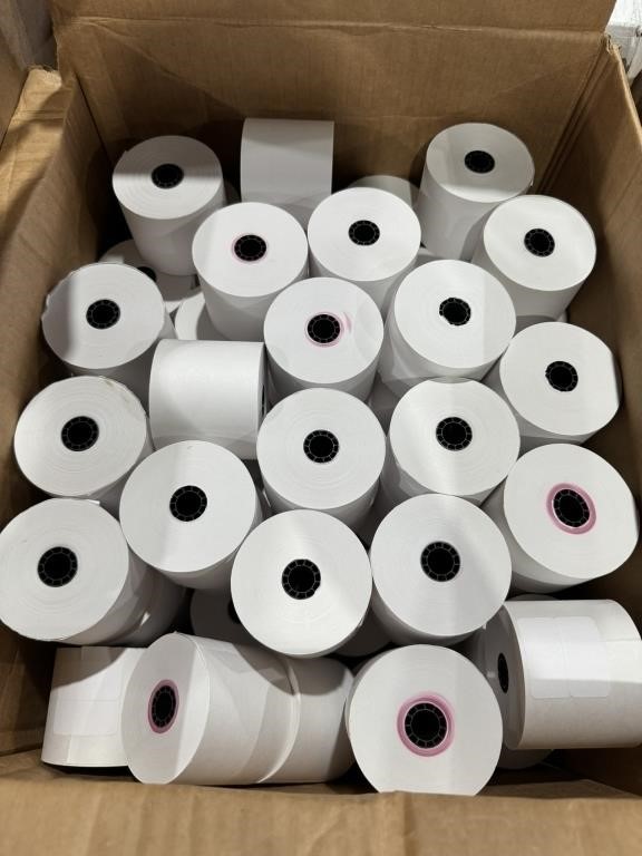 white bond printer paper rolls 2 1/4"x130ft.