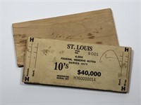 Series 1977 Federal Reserve Wood Brick Ends