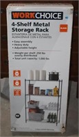 4 - Shelf Metal Storage Rack