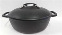 OVAL KITCHEN AID CAST IRON POT WITH LID