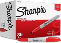 Fine Point Permanent Marker 36 Ct. Red - 3 Pack