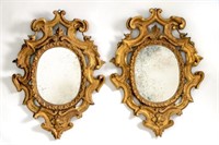 Pair, 18th/19th C. Italian Giltwood Wall Mirrors