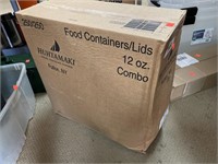 Box of Food Containers/Lids (12 oz)