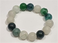 Moss Agate Polished  Bracelet