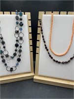 Lot Of 3 Single-strand Beaded Necklaces
