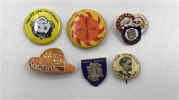 Vintage Pins Assorted James D Black For Governor,