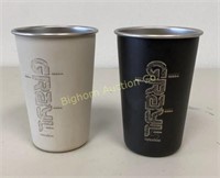 Gray Earthwell 16oz Camp Drinking Cups 2pc lot