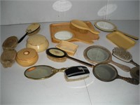 Vintage Vanity Set w/ Elgin Compacts