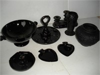 Black Glassware 1 Lot