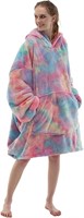 Tie Dye Adult Hoodie Wearable Blanket