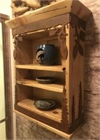 Rustic Mountain Pine Bathroom Shelf