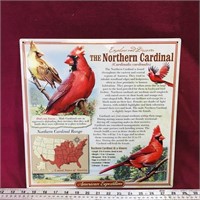 Northern Cardinal Tin Sign (14" x 14")