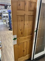 30" solid pine display model door.