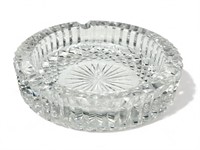 Waterford crystal round ashtray, 6” diam.