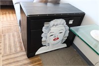 Hand painted Marilyn Monroe Wood Chest