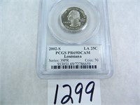 TEN (10) 2002-S Louisiana Quarter PCGS Graded PR69