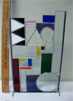 Abstract Stained Glass Suncatcher Decor