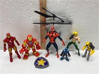 Action Figures Lot. Spider Man Jet Pack