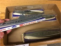 4 VINTAGE POWER OF ITALY WARSHIP MODELS