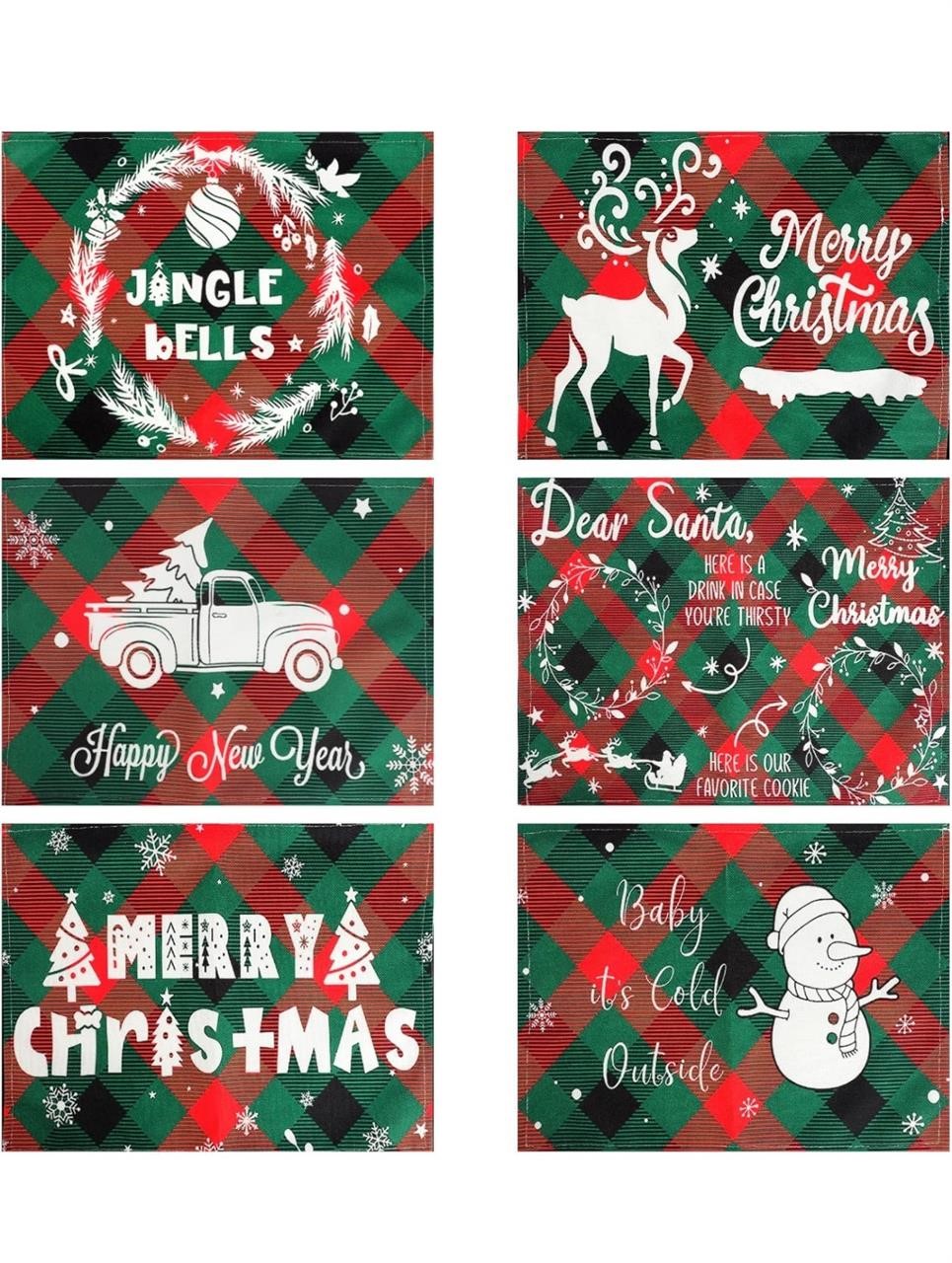 ($28) QYLPNB Christmas Placemats for Dining