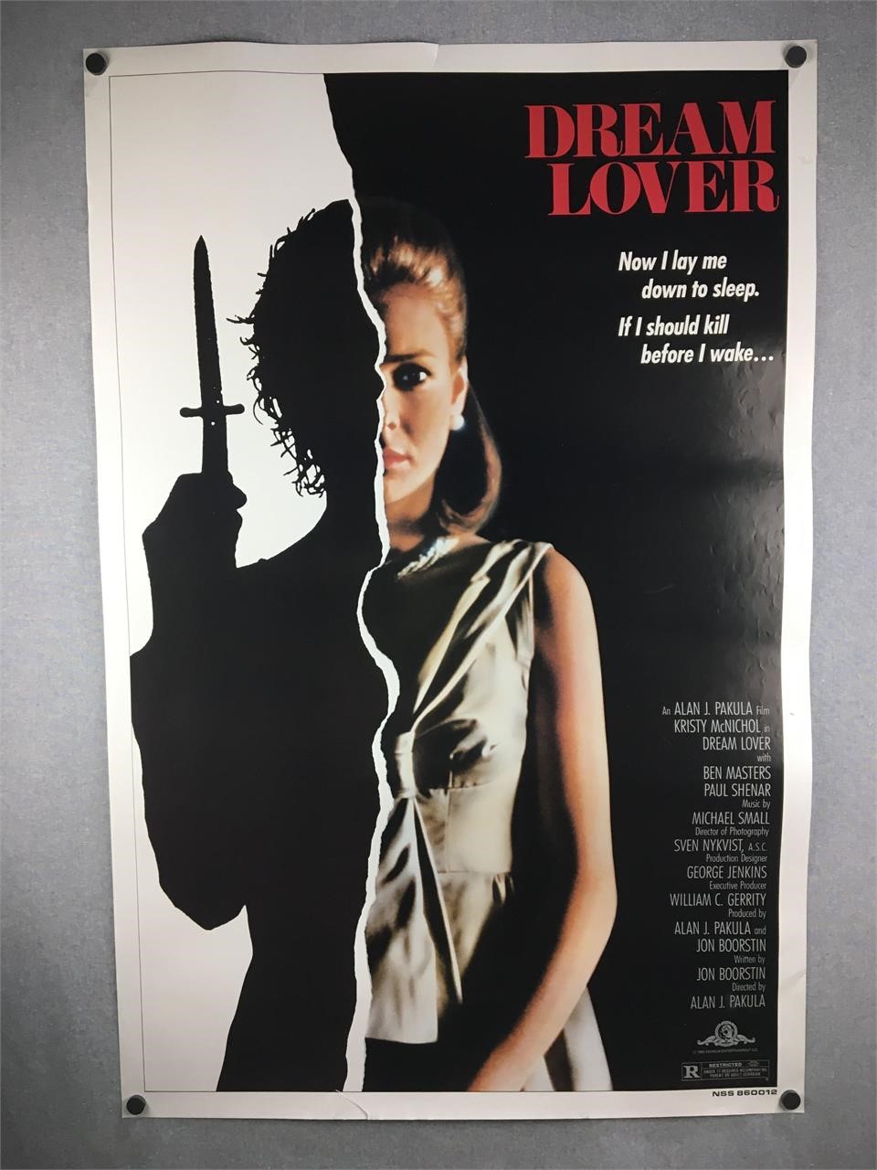 Vintage 1985 Dream Lover Movie Poster