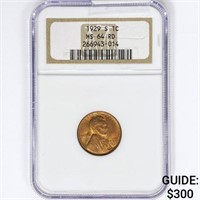 1929-S Wheat Cent NGC MS64 RD