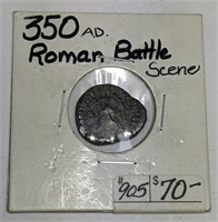 350AD Roman Battles scene coin